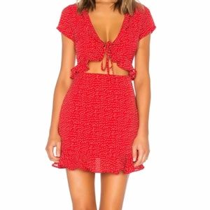 Revolve Superdown Mercy Tie-Front Dress - XS
